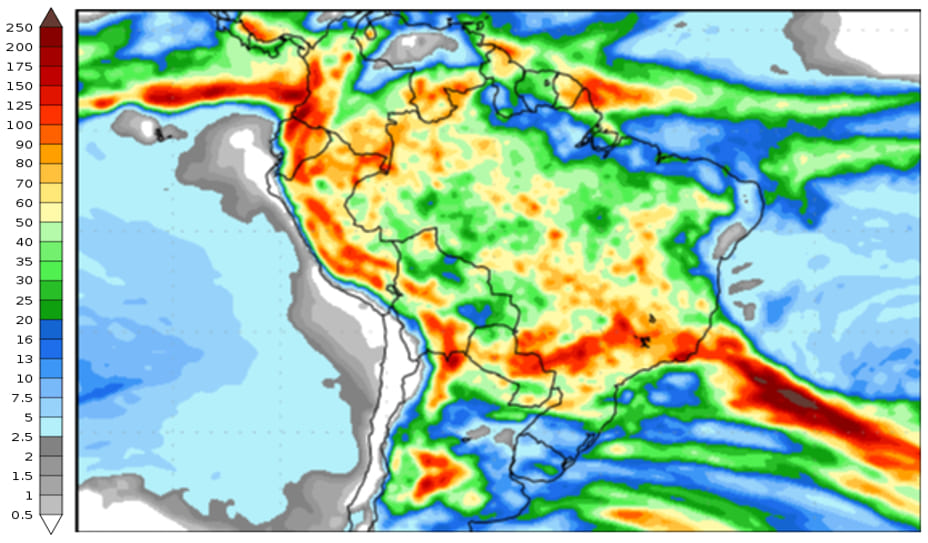 mapa clima final do ano