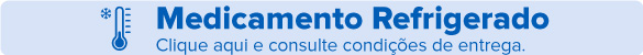 Medicamentos Refrigerados - Alguns produtos comercializados pela GEPEC devem permanecer conservados entre 2ºC e 8ºC até o momento do uso. A venda é permitida apenas para CEPs com entrega em até 2 dias úteis, sendo enviada exclusivamente por SEDEX ou Motoboy. O cliente também pode optar pela Retirada na Gepec, se preferir. Nosso e-commerce está configurado para restringir a venda de qualquer medicamento que necessite ser armazenado sob refrigeração para clientes cujo CEP de entrega requeira mais de 2 dias para envio, justamente para garantir a qualidade e integridade do medicamento. Para compra de volume maior, entre em contato conosco. Dúvidas, consulte nossas Condições de Entrega.